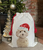 Personalised Dog Christmas Santa Sack